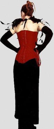 Straightfront-corset 'Amber'
